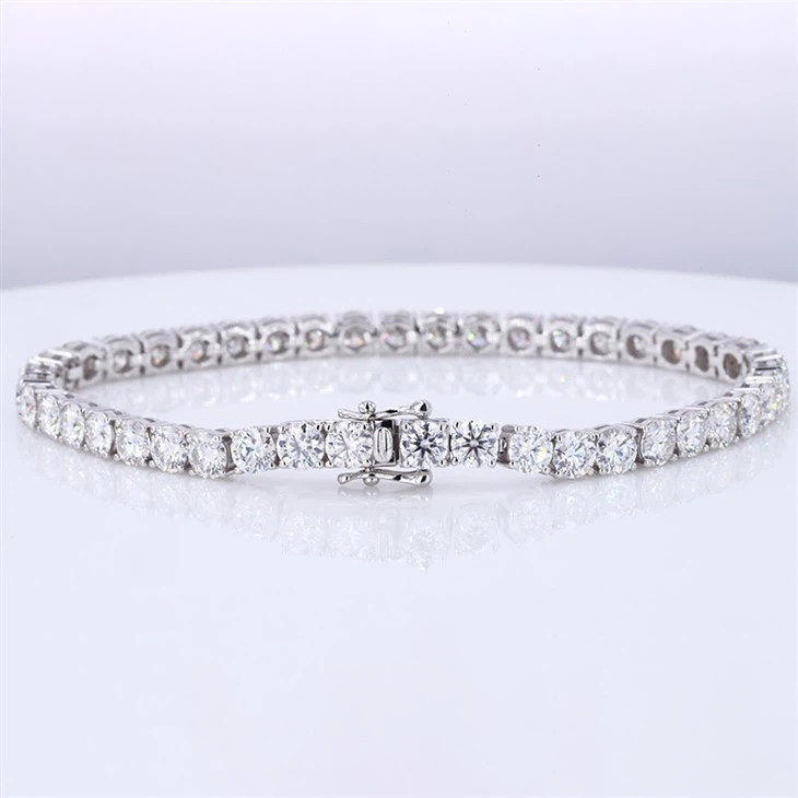 High Quality 3mm 4mm 5mm DEF Moissanite Tennis Bracelet